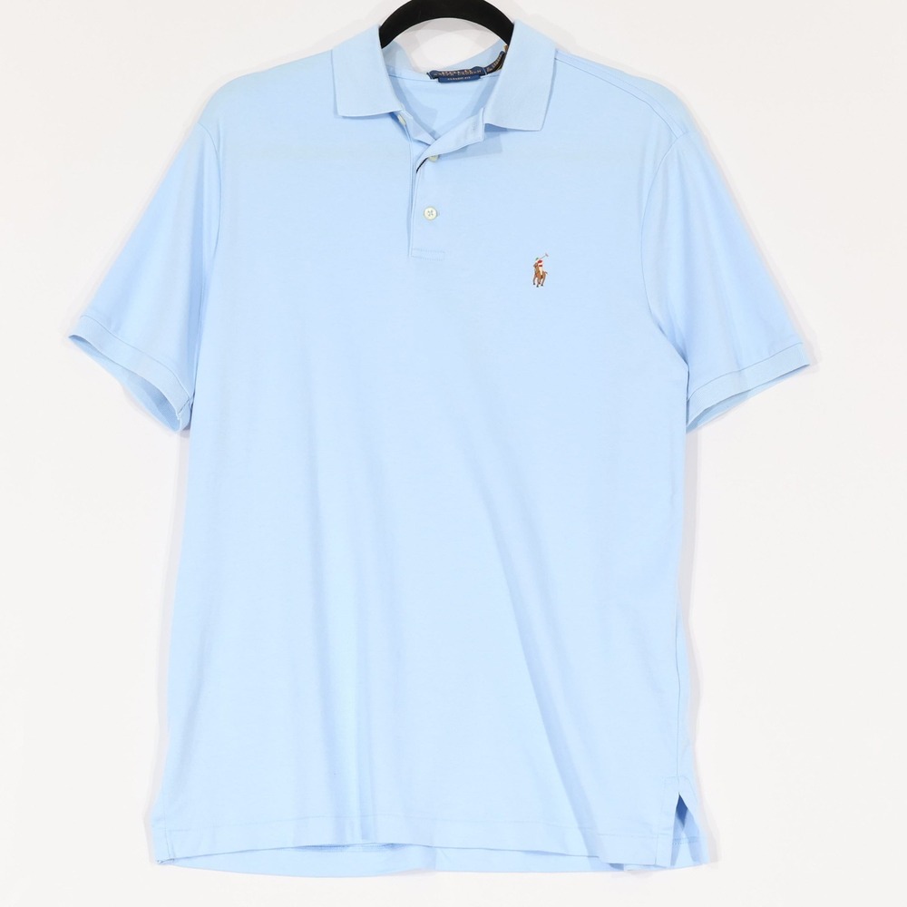 Polo Ralph Lauren Polo Shirt Men S Blue Classic Fit Cotton Short Sleeve $110 NWT